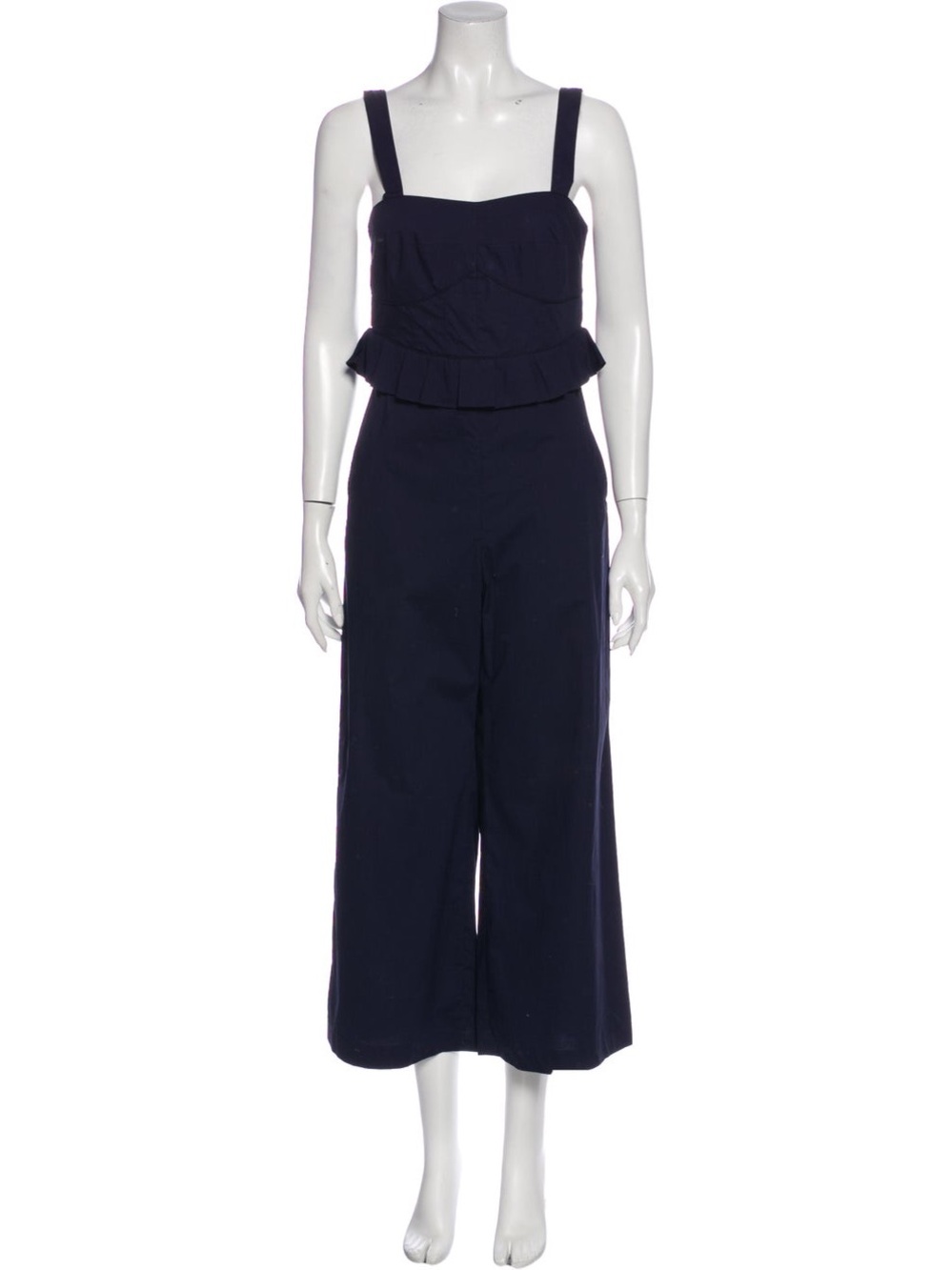 Sea New York - Navy Sleeveless Peplum Jumpsuit